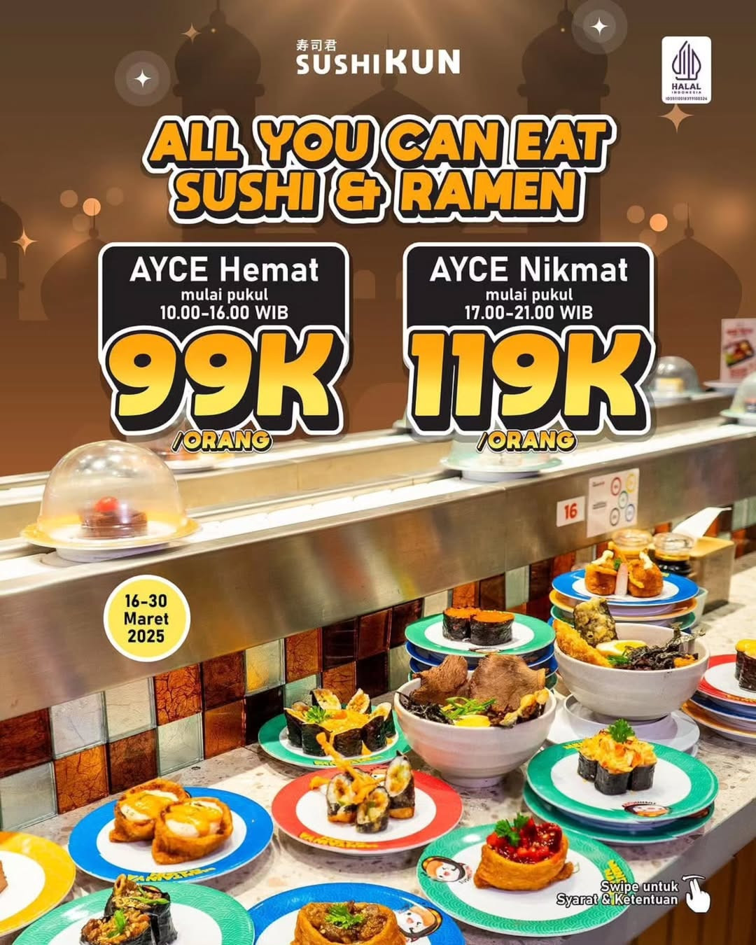 Promo Sushi Kun AYCE Sushi dan Ramen Mulai Dari Rp 99K - Image 2