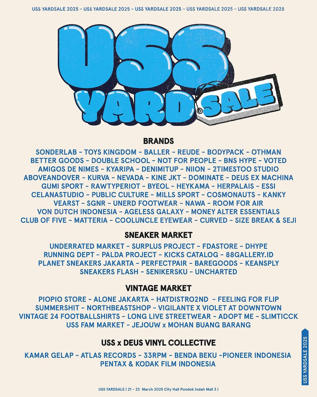 USS Yard Sale 21 - 23 Maret 2025 di PIM 3 - Image 3