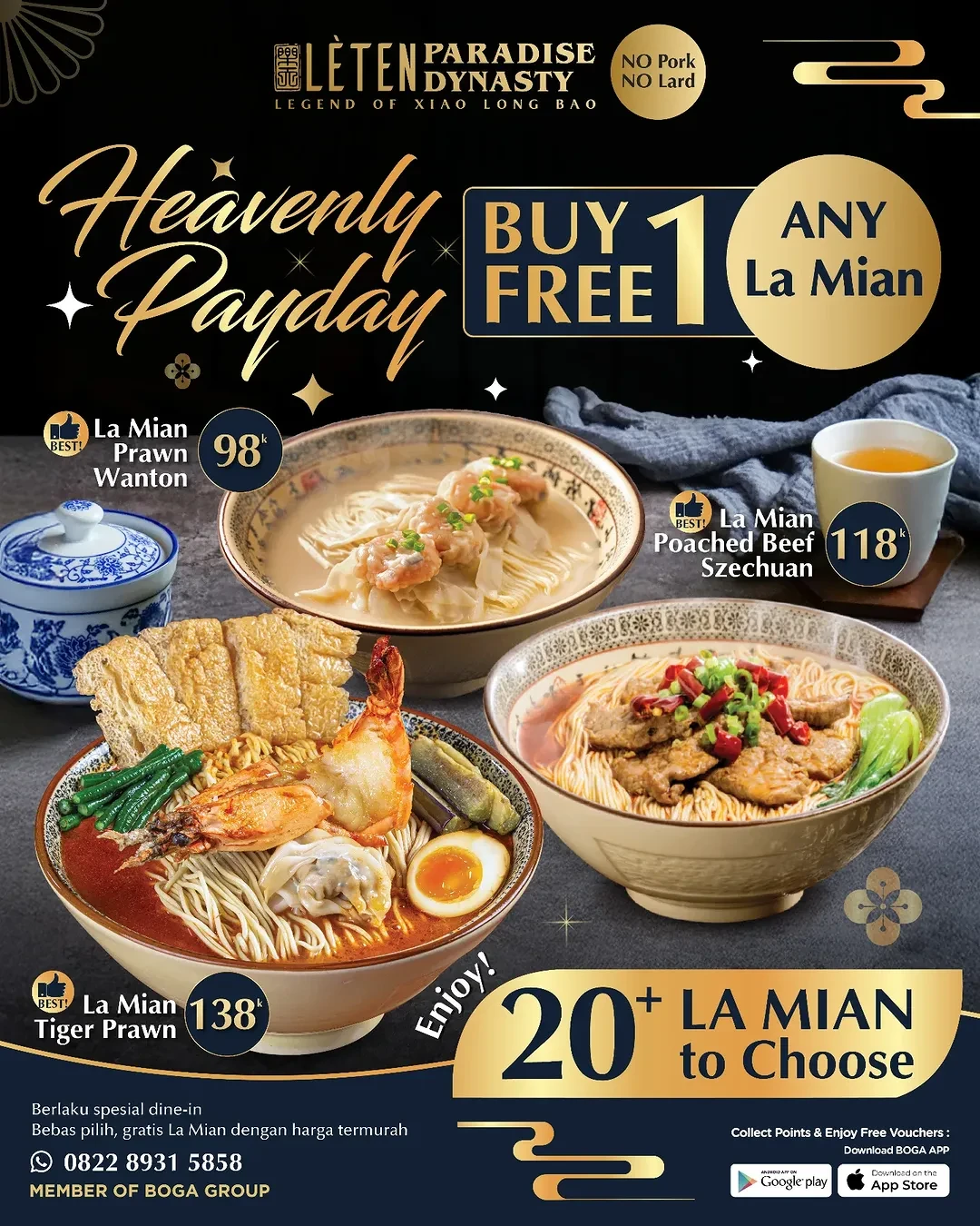 Promo Leten Paradise Dynasty Buy1 Get 1 FREE Untuk Semua Produk Lamian - Image 2