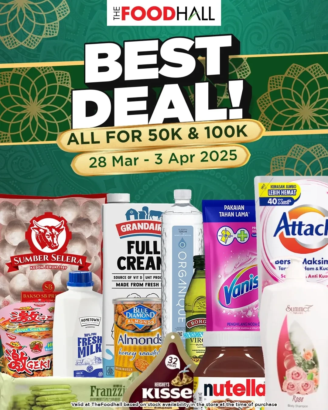 Promo Foodhall Best Deals Hanya Rp 50.000 dan Rp 100.000 Periode 28 Maret - 3 April 2025 - Image 1