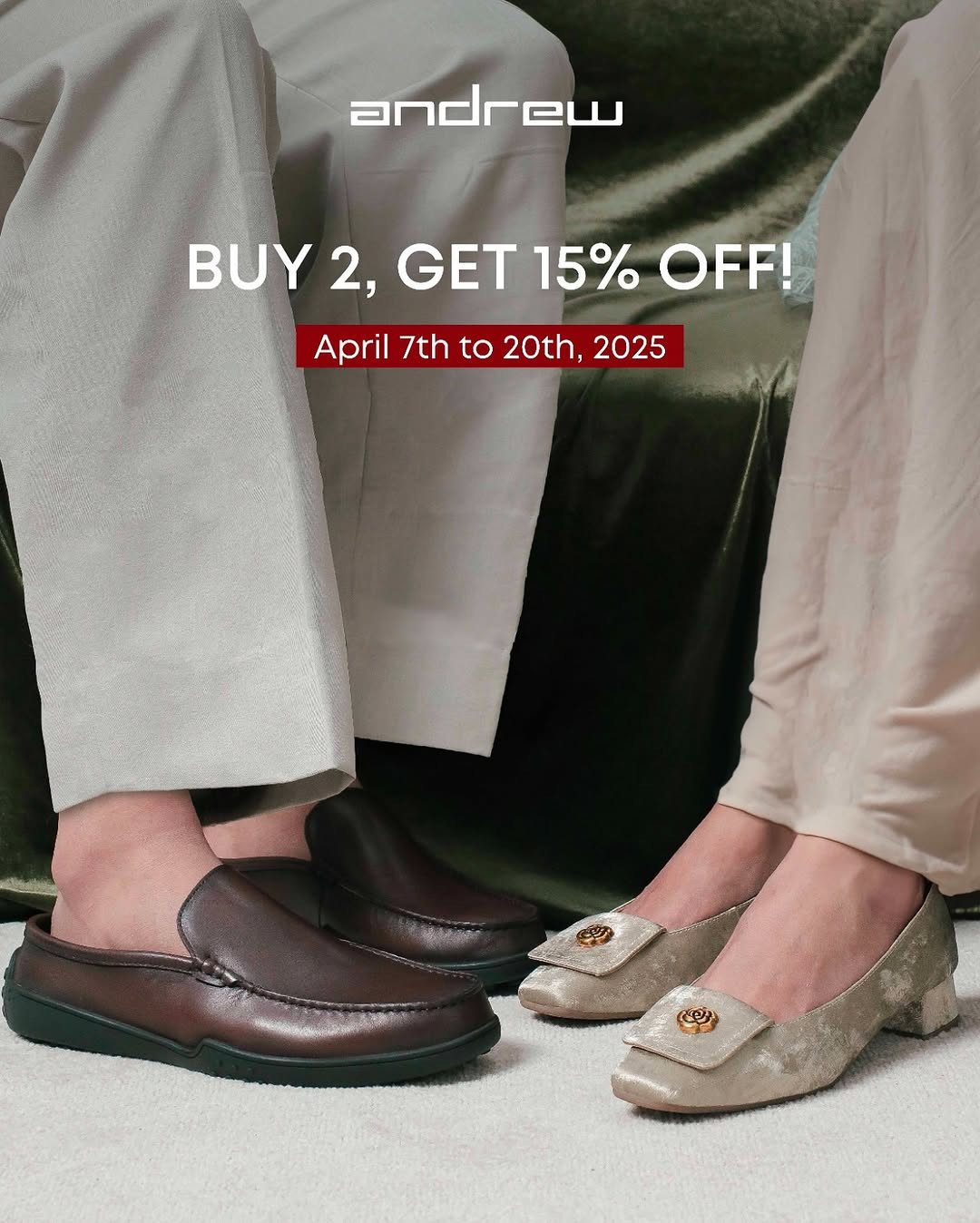 Promo Andrew Shoes Beli 2 Diskon 15% - Image 1