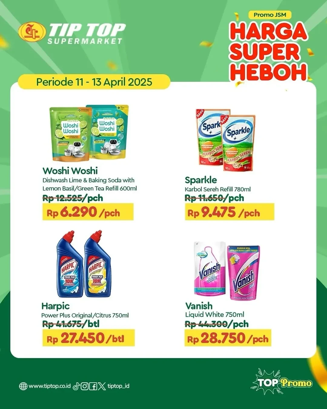 Promo Tip Top JSM Harga Super Heboh Periode `11 - 13 April 2025 - Image 1