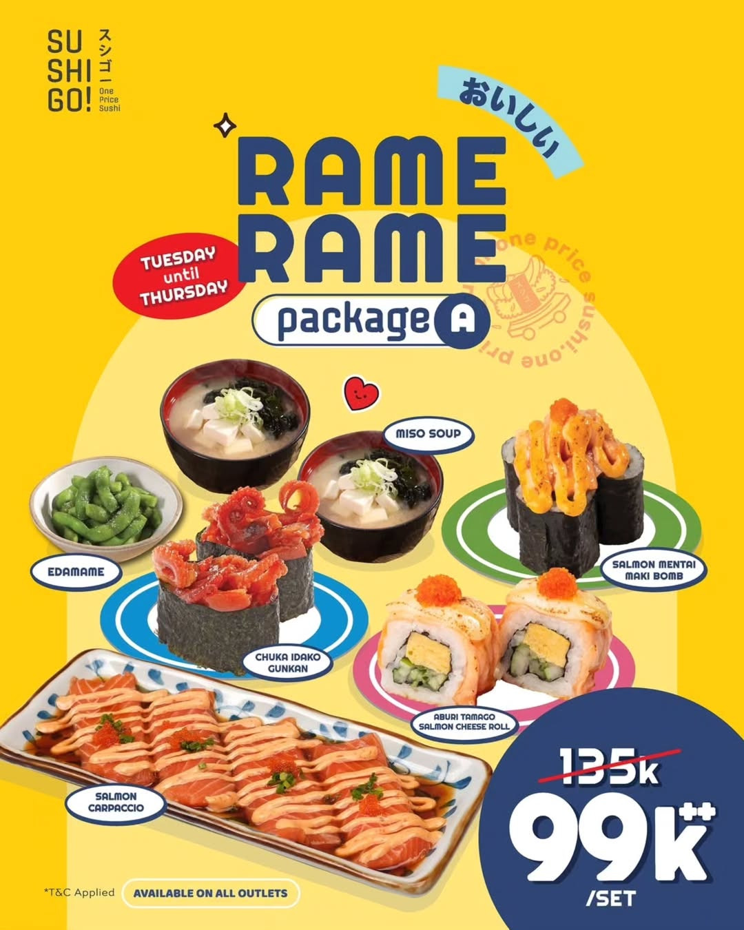 Promo Sushi Go Paket Rame Rame Hanya Rp 99K++ - Image 1