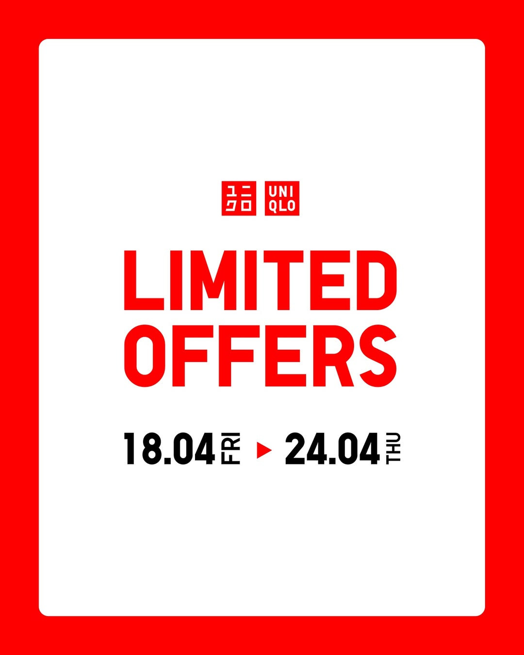 Promo Uniqlo Limited Offers Periode 14 - 24 April 2025