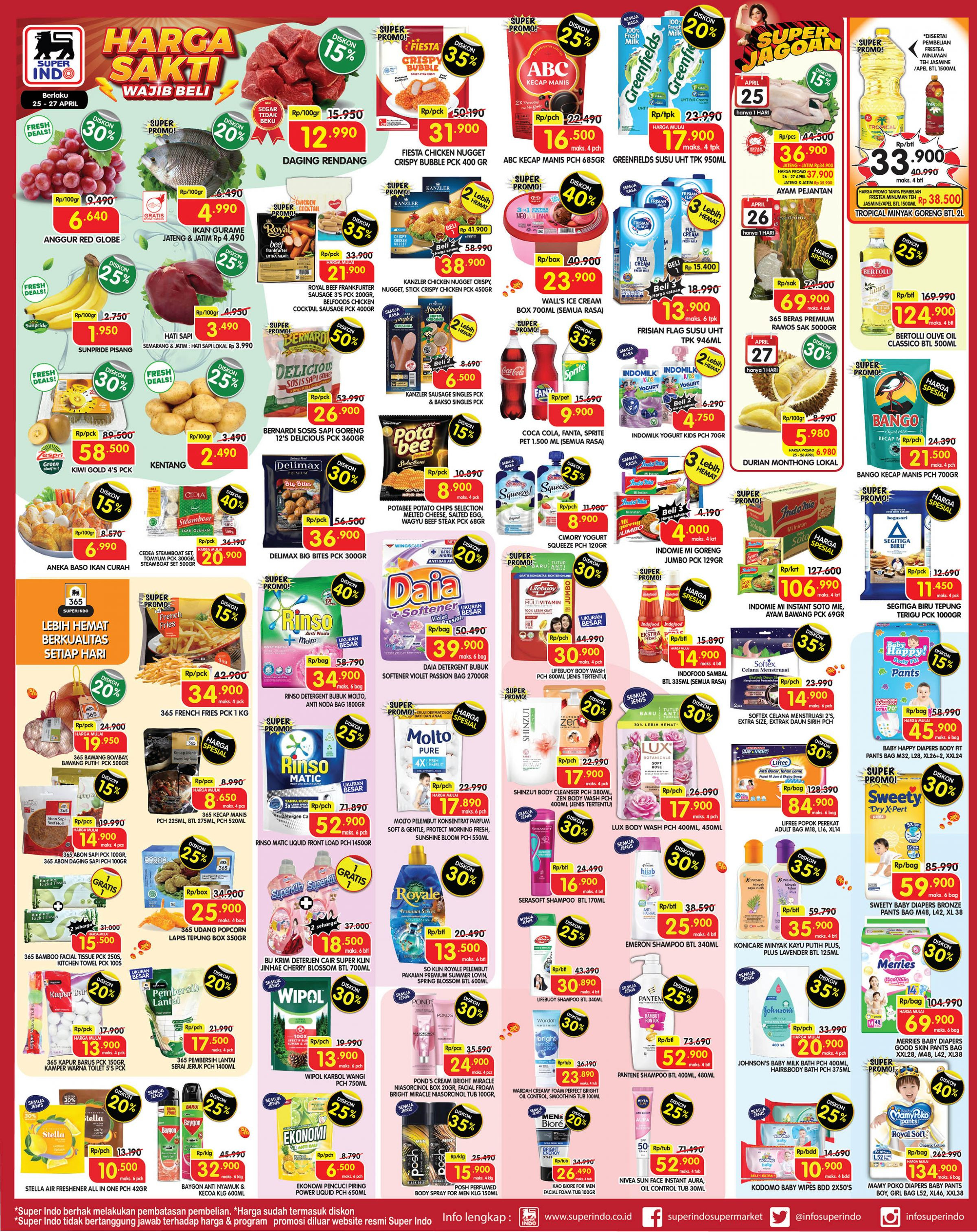 Promo Superindo JSM Periode 25 - 27 April 2025
