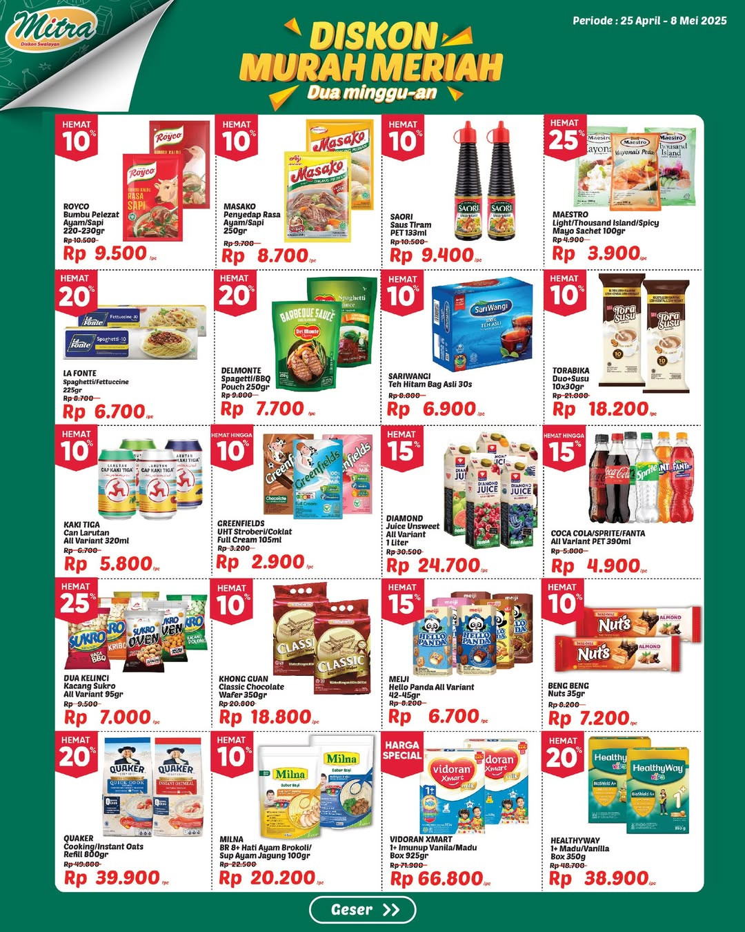 Promo Mitra Diskon Swalayan Diskon Murah Meriah 25 April - 8 Mei 2025 - Image 3