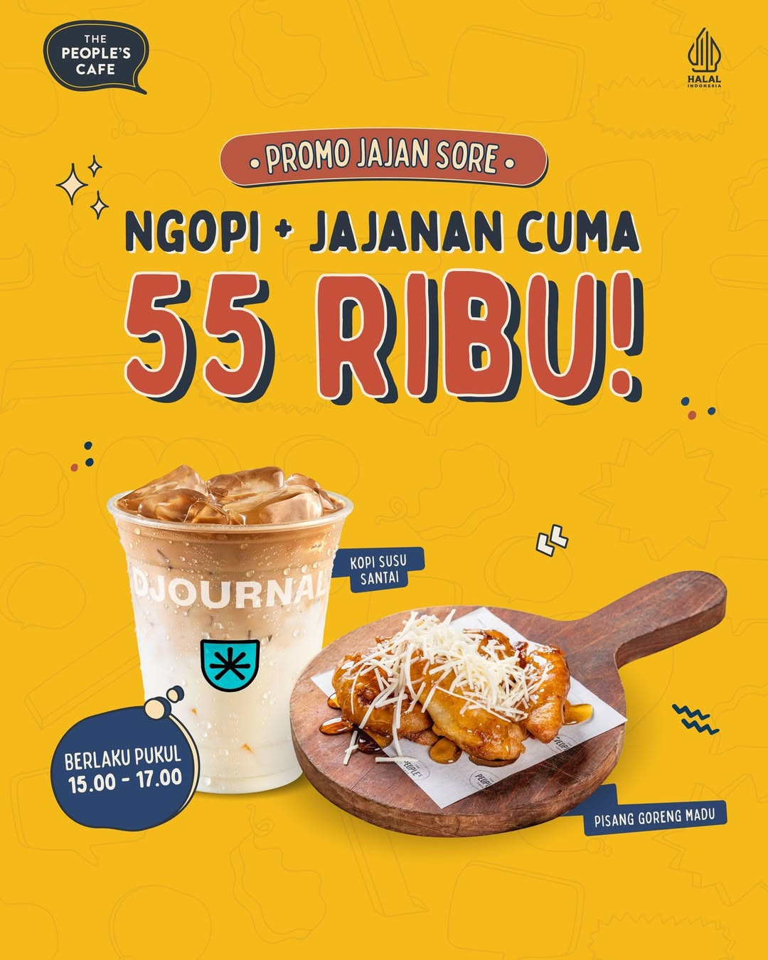Promo People's Cafe Sarapan Komplit + Jajan Sore Rp 55.000 - Image 1