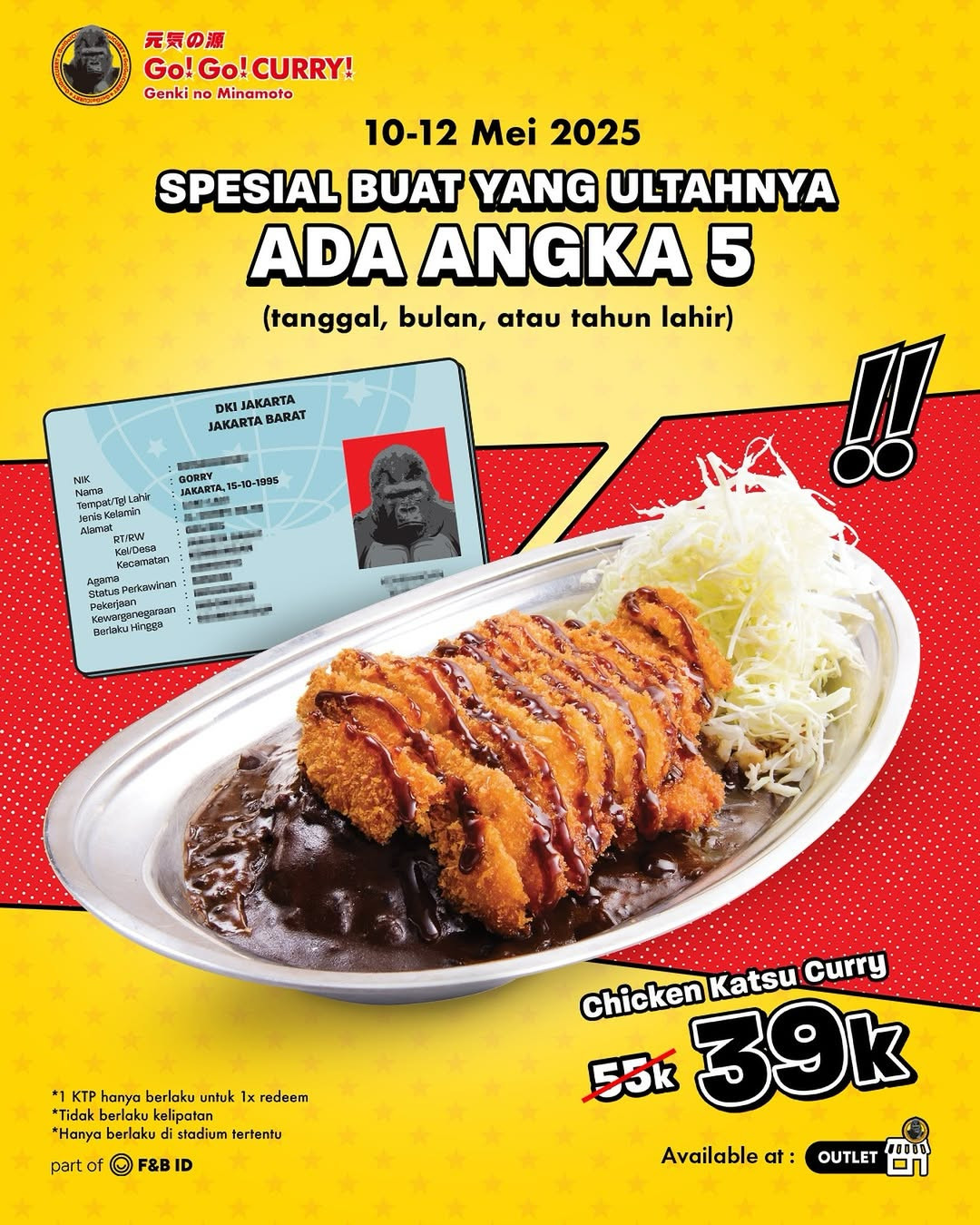 Promo Go Go Curry Chicken Katsu Curry Hanya Rp 39K Untuk Yang Ultahnya Ada Angka 5 - Image 2