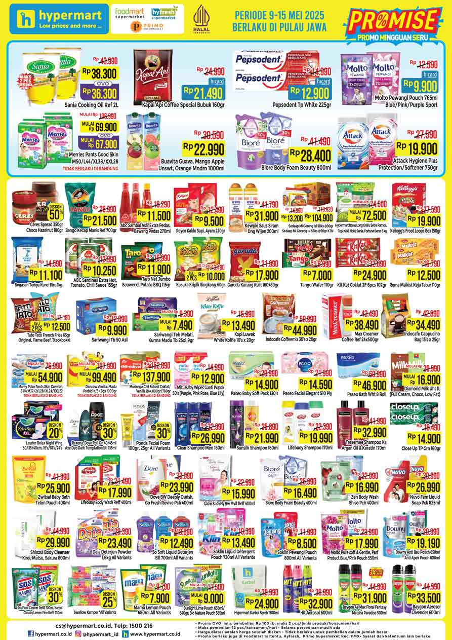 Hypermart Promo Mingguan Seru Periode 9 - 15 Mei 2025 - Image 1
