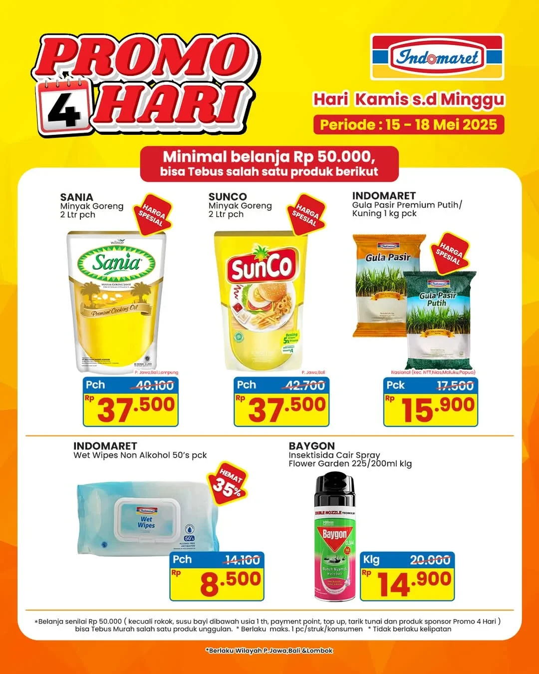 Indomaret Promo 4 Hari Periode 15 - 18 Mei 2025