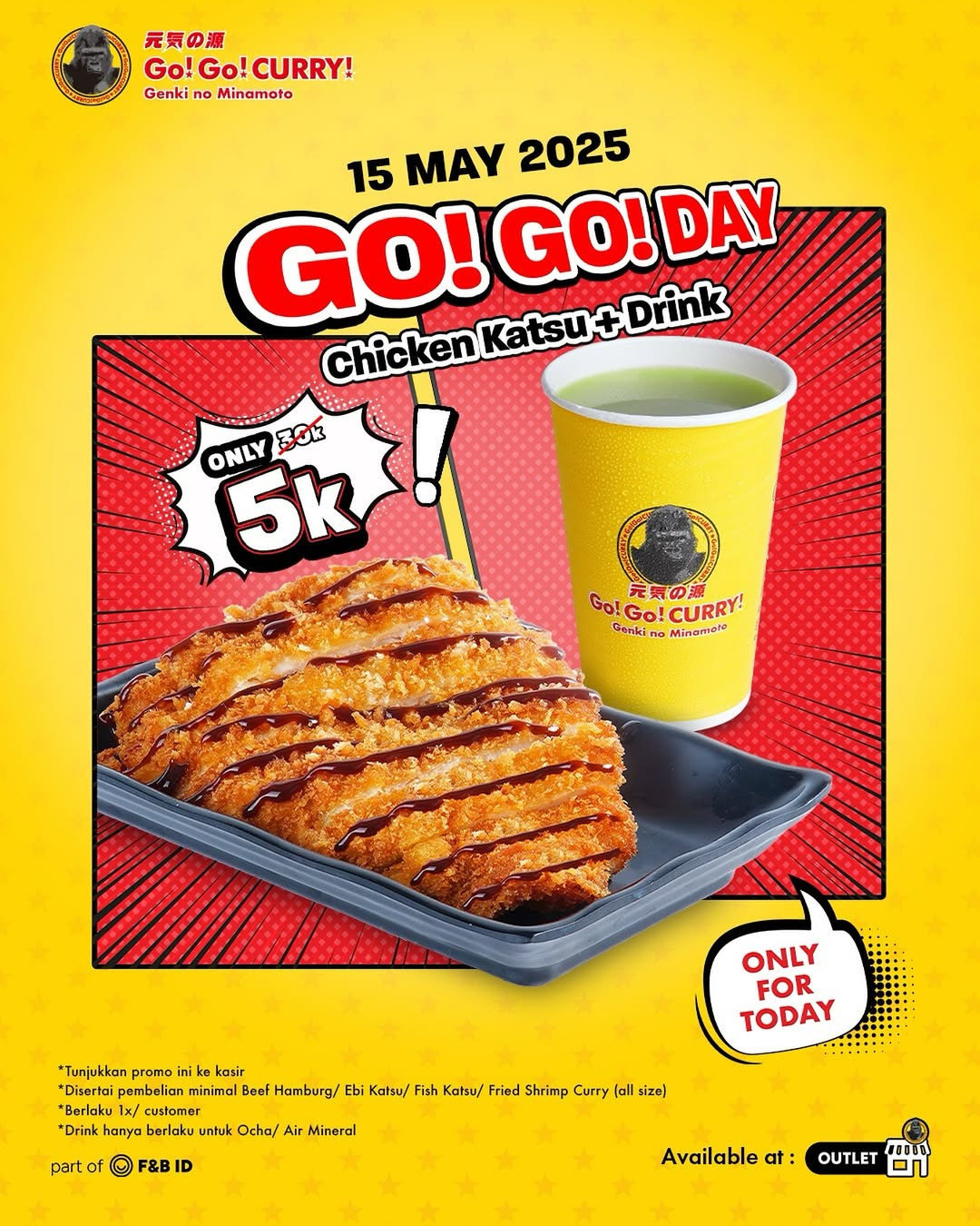 Promo Go Go Curry Chicken Katsu + Drink Hanya Rp 5000 - Image 2