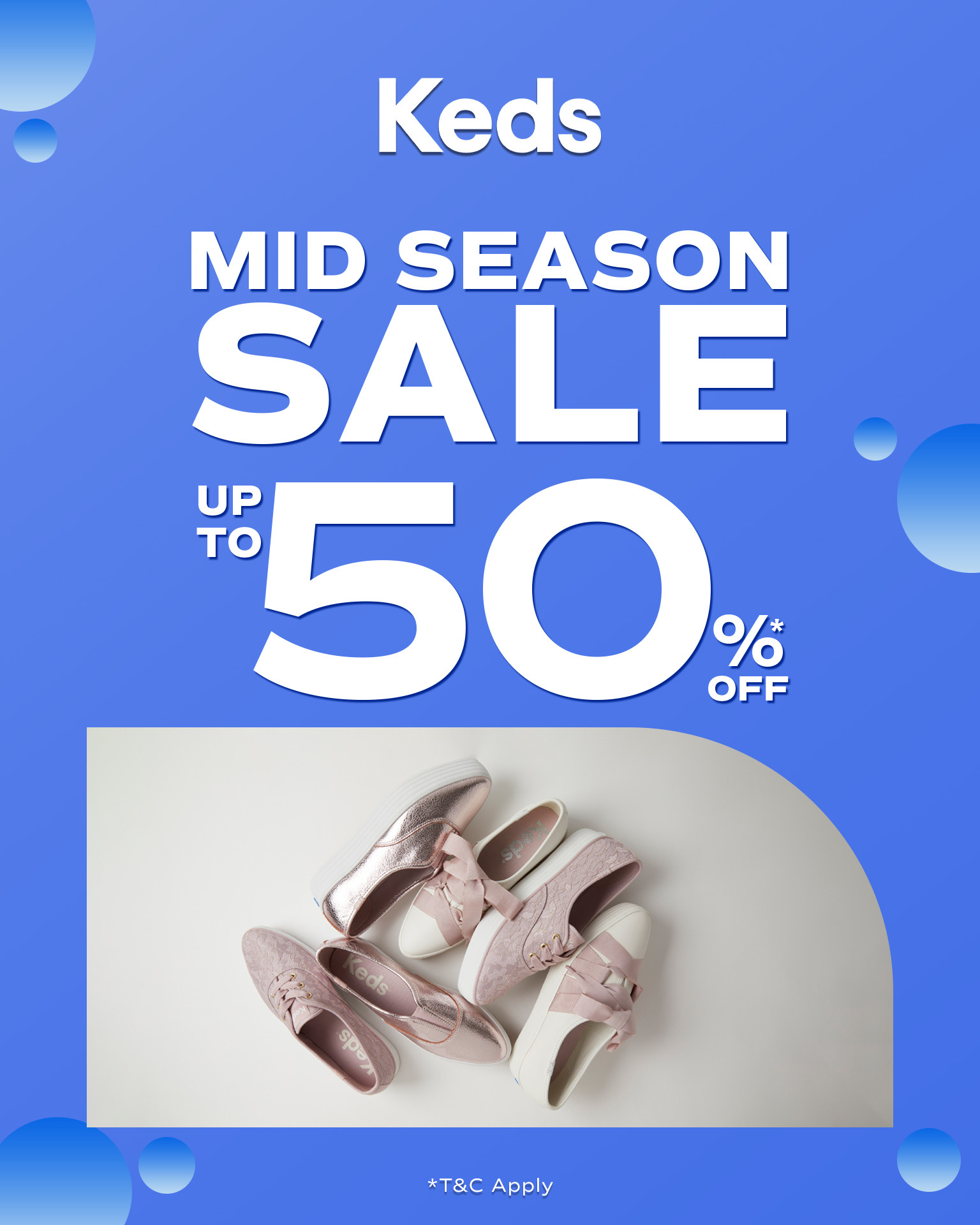 Promo Keds Mid Season Sale Diskon s/d  50% - Image 1