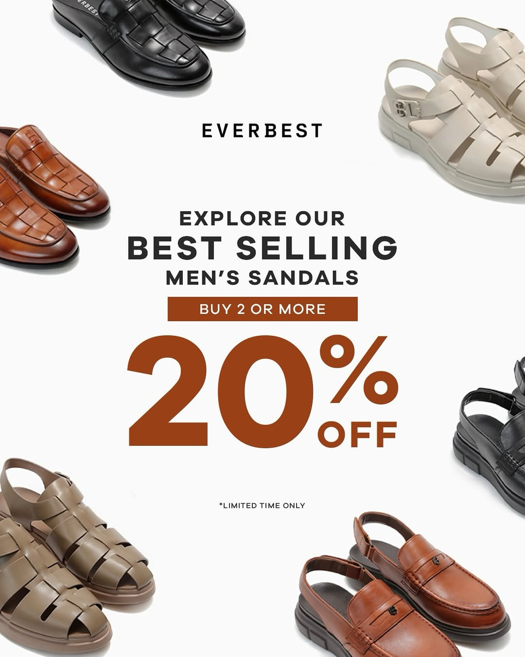 Promo Everbest Beli 2 Diskon 20% Untuk Sandal Pria - Image 1