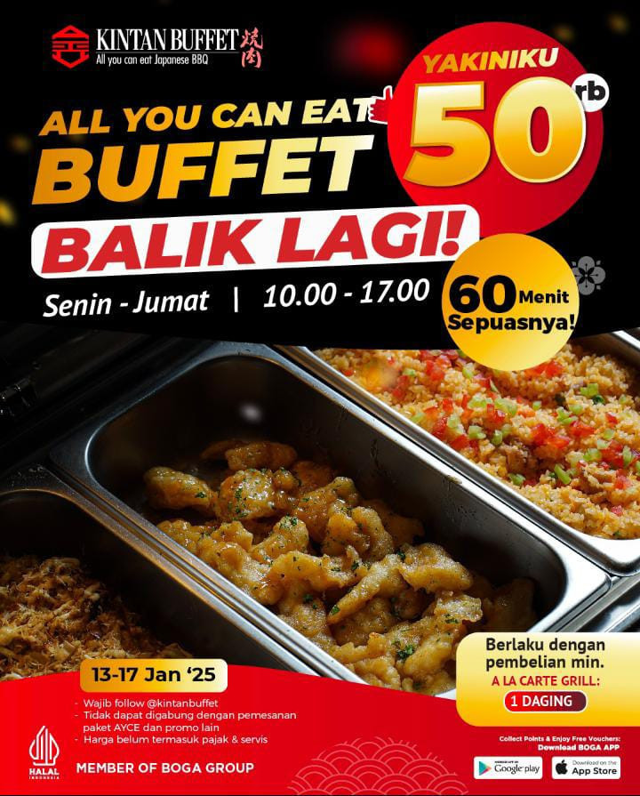 Promo Kintan Buffet & Shaburi AYCE Rp 50.000 dan Rp 99.000 - Image 1