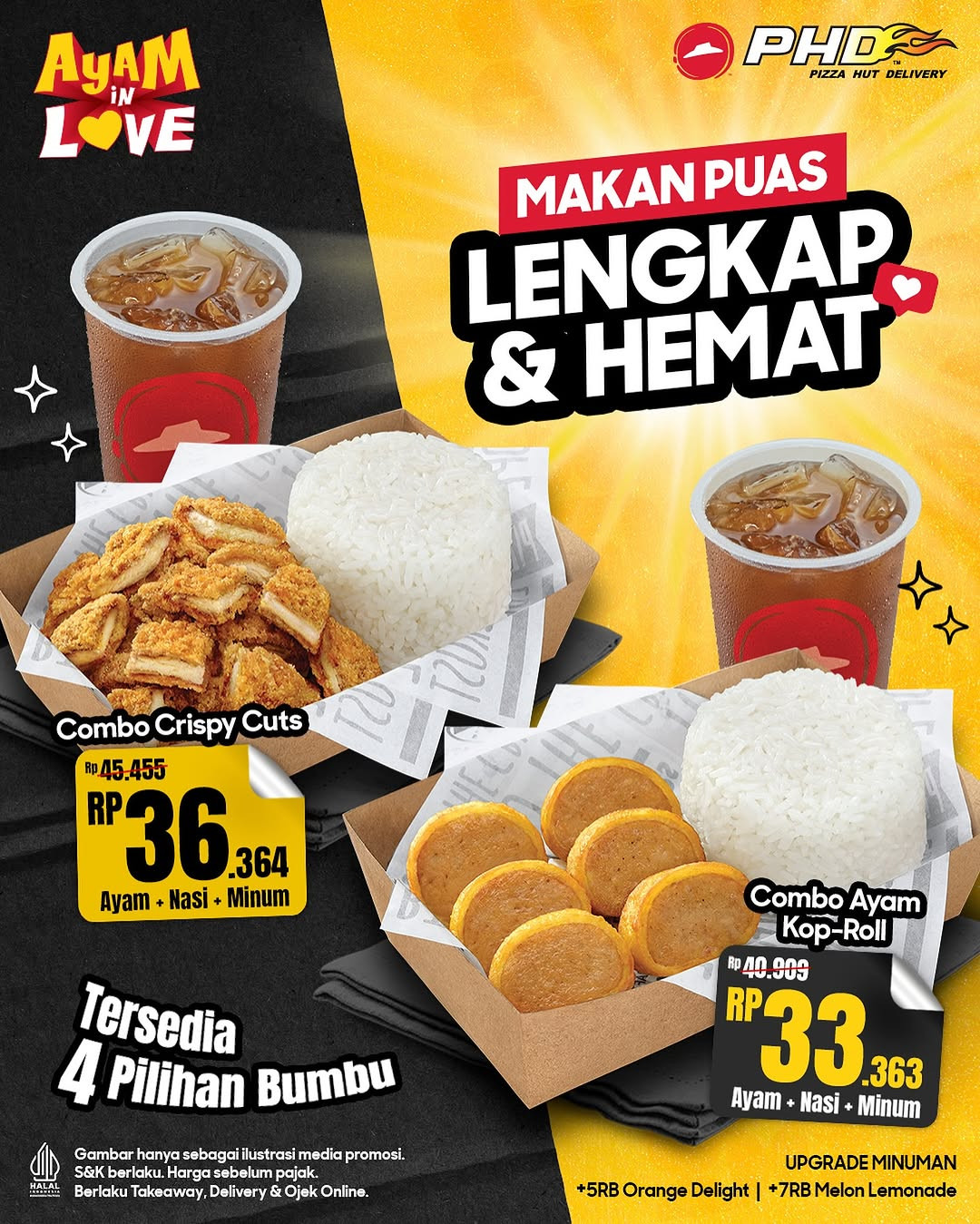 Promo PHD Ayam in Love Mulai Dari Rp 33 Ribuan