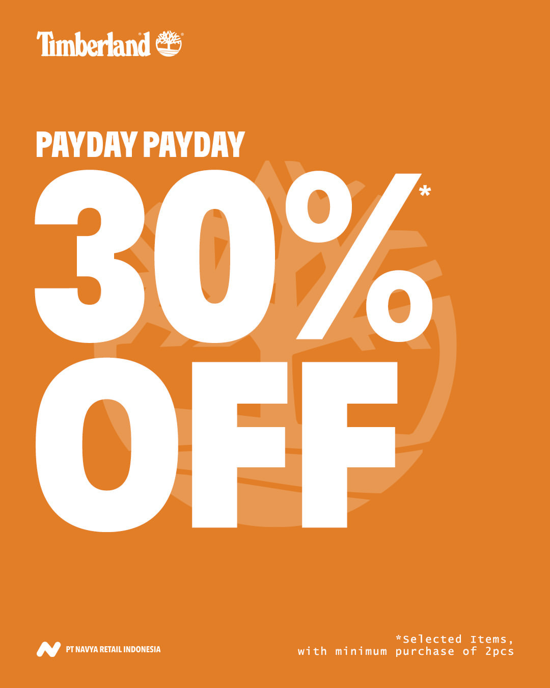 Promo Timberland Payday Diskon 30% s/d 8 Juni 2025 - Image 1
