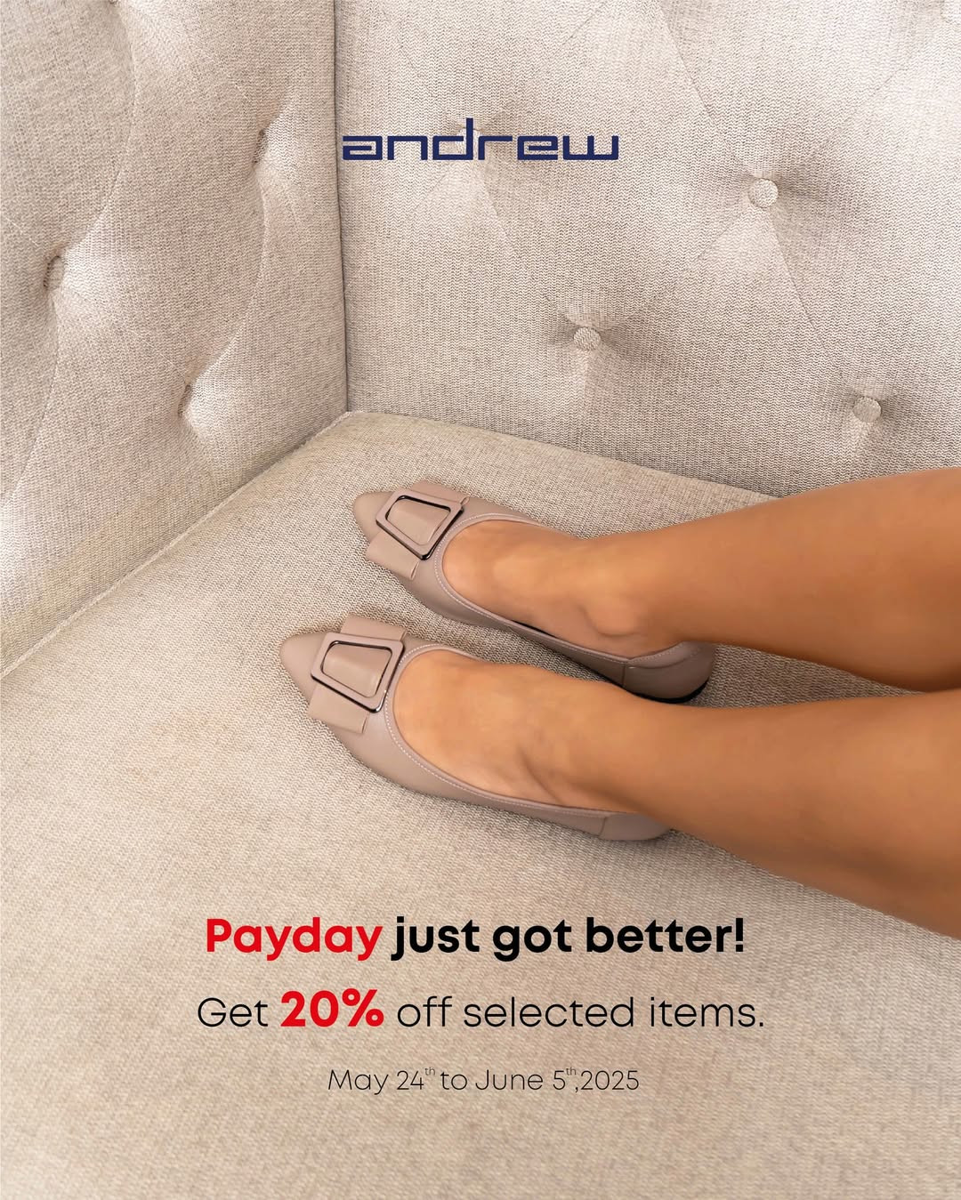 Promo Andrew Shoes Diskon 20% Untuk Item Pilihan - Image 1