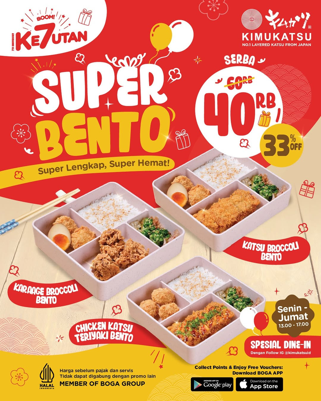 Promo Kimukatsu Super Bento Serba Rp 40K - Image 1