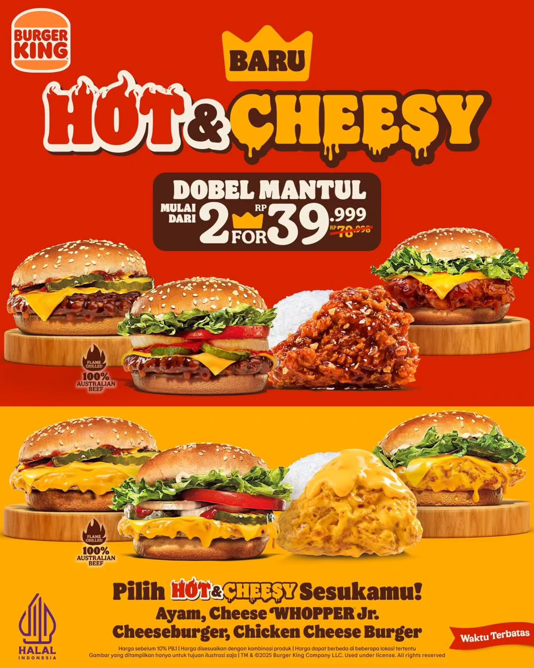 Promo Burger King Hot & Cheesy Mulai Dari 2 for Rp 39 Ribuan - Image 2
