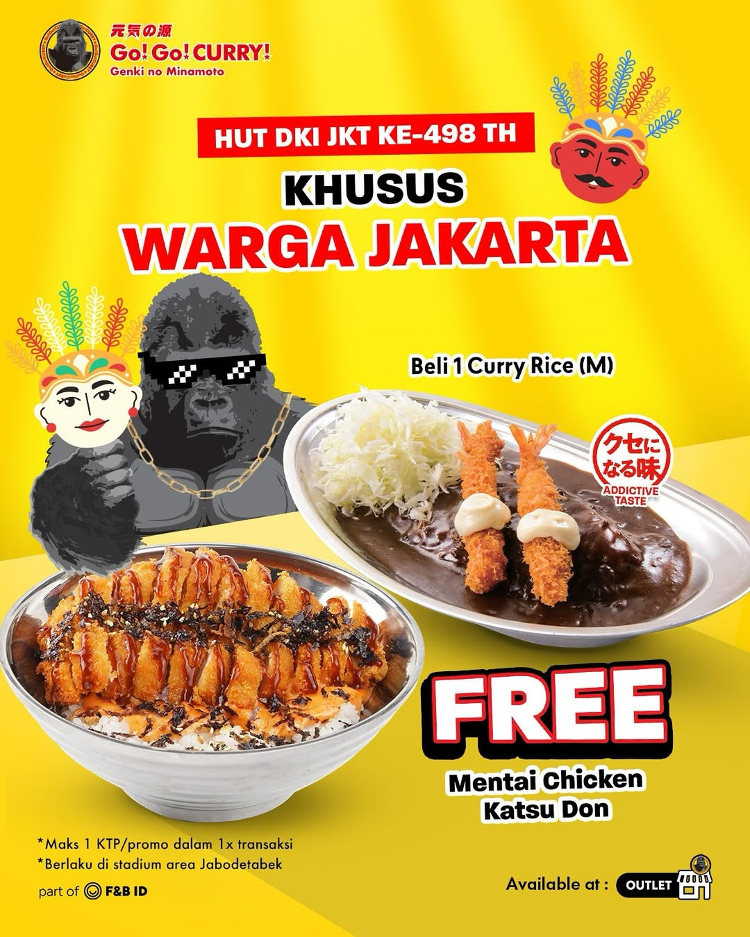 Promo Go Go Curry HUT DKI Buy 1 Get 1 FREE - Image 2