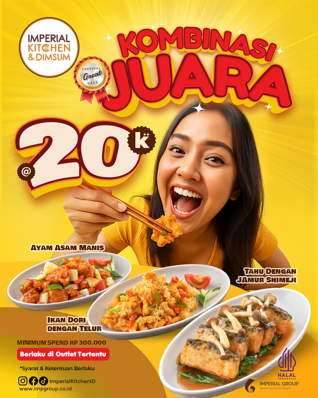 Promo Imperial Kitchen & Dimsum Kombinasi Juara Rp 20.000++ - Image 1