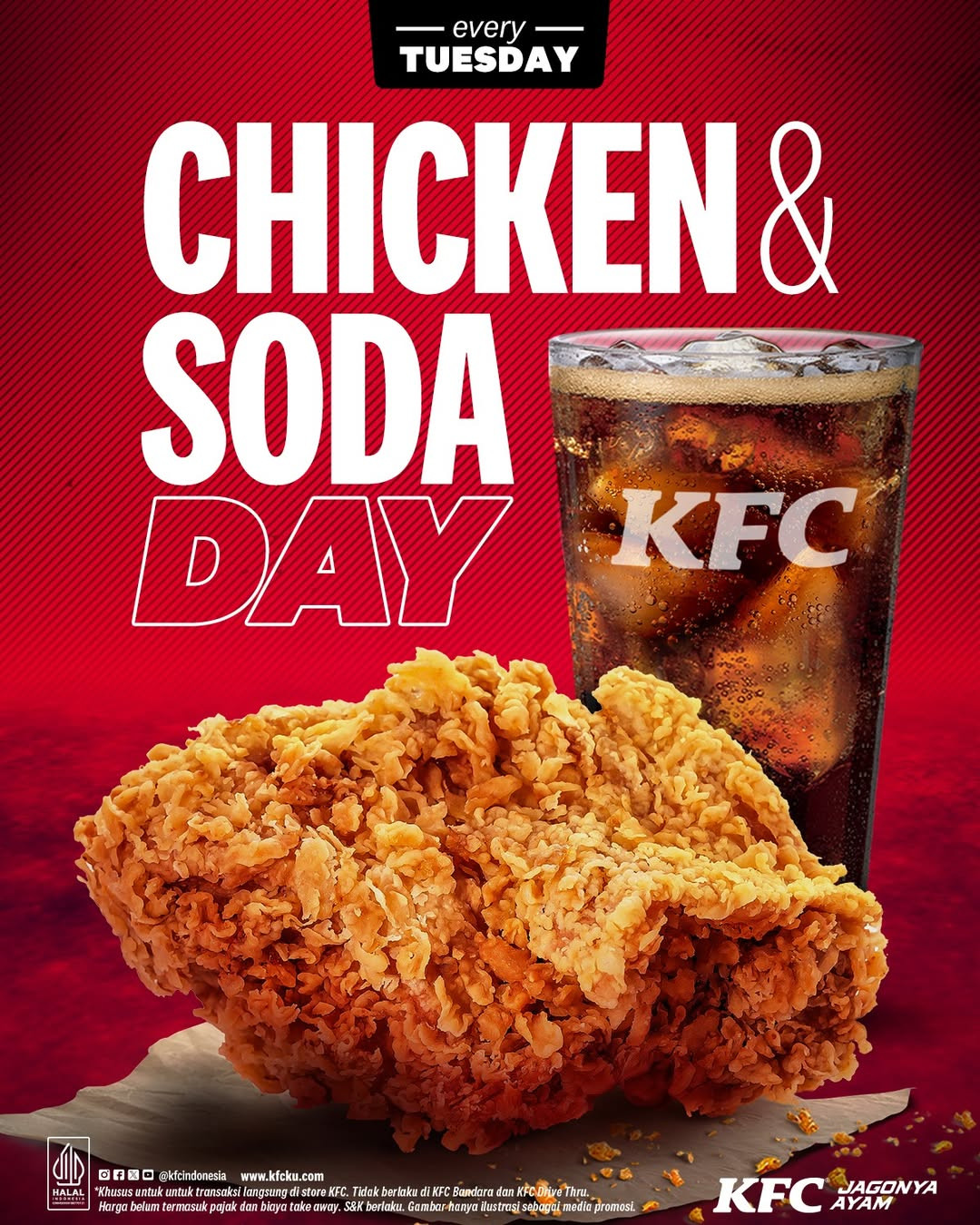 Promo KFC Chicken and Soda Day Mulai Dari Rp 18 Ribuan Tiap Selasa - Image 1