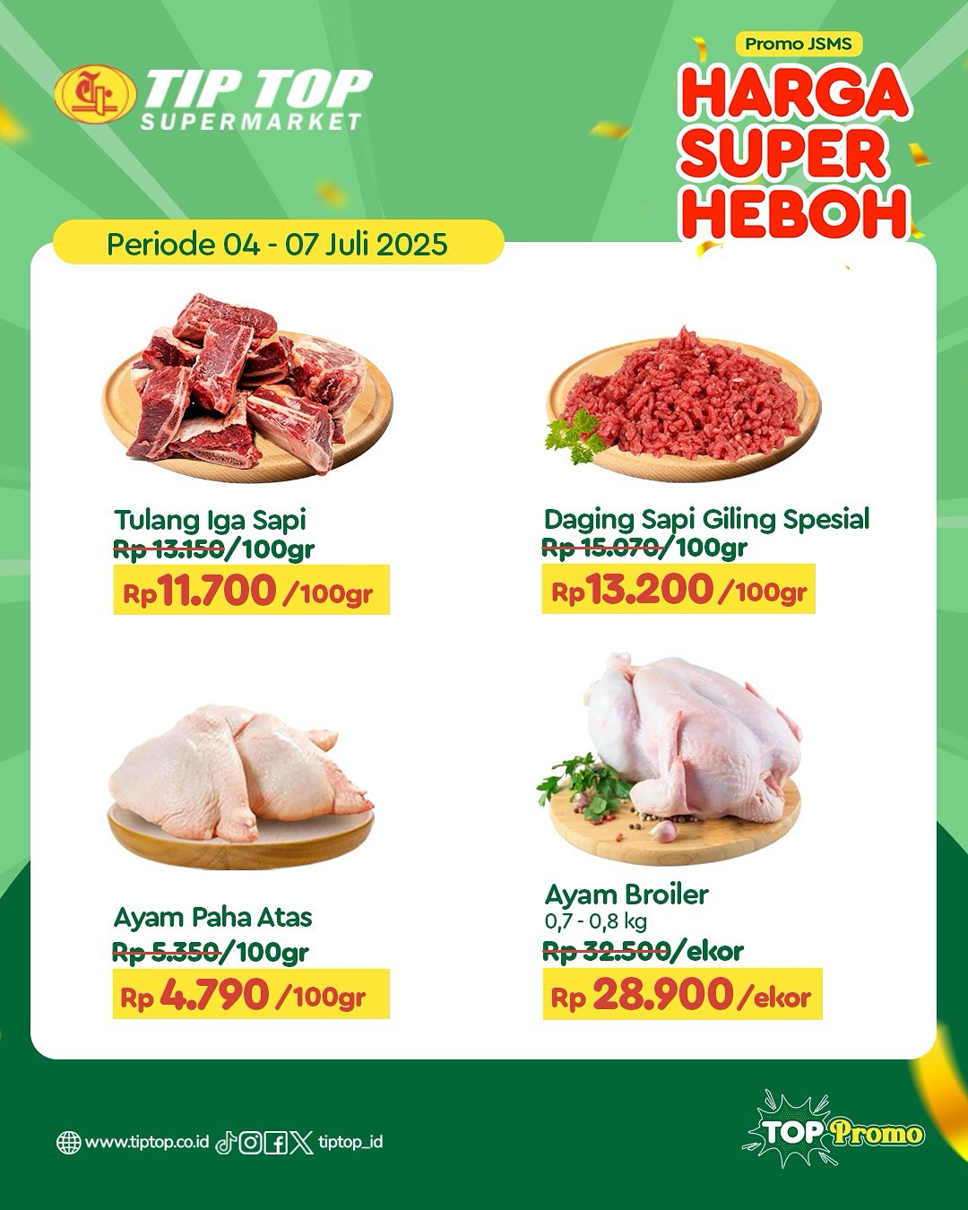 Promo Tip Top Harga Super Pedas Periode 4 - 7 Juli 2025 - Image 2