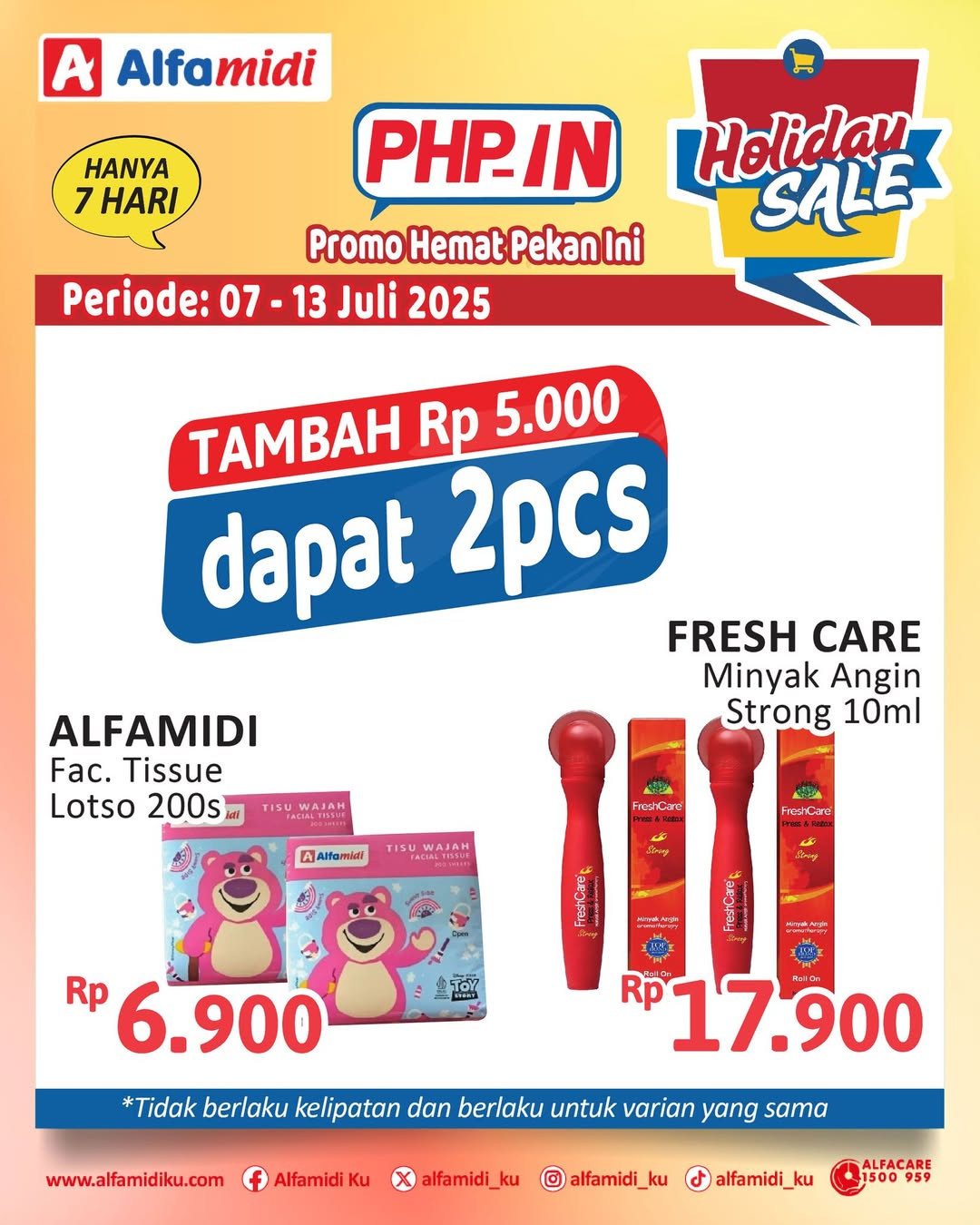 Promo Alfamidi PHPin Periode 7 - 13 Juli 2025