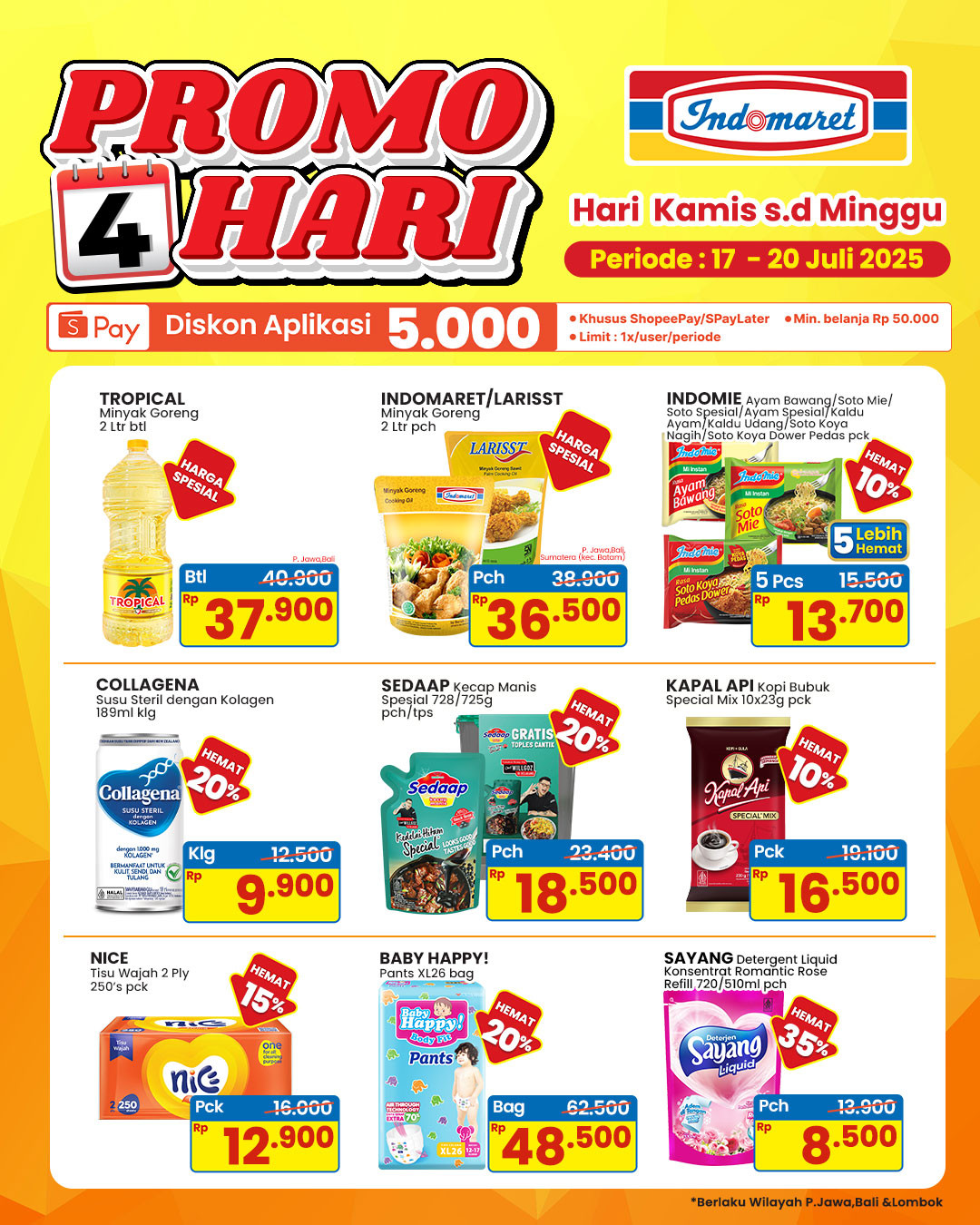 Promo Indomaret 4 Hari Periode 17 - 20 Juli 2025