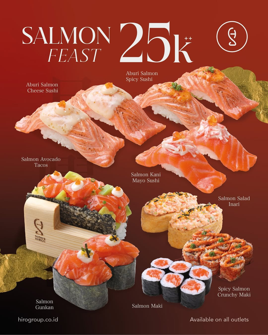 Promo Sushi Hiro Salmon, Spicy, dan Full Feast Mulai Dari Rp 25.000 - Image 1