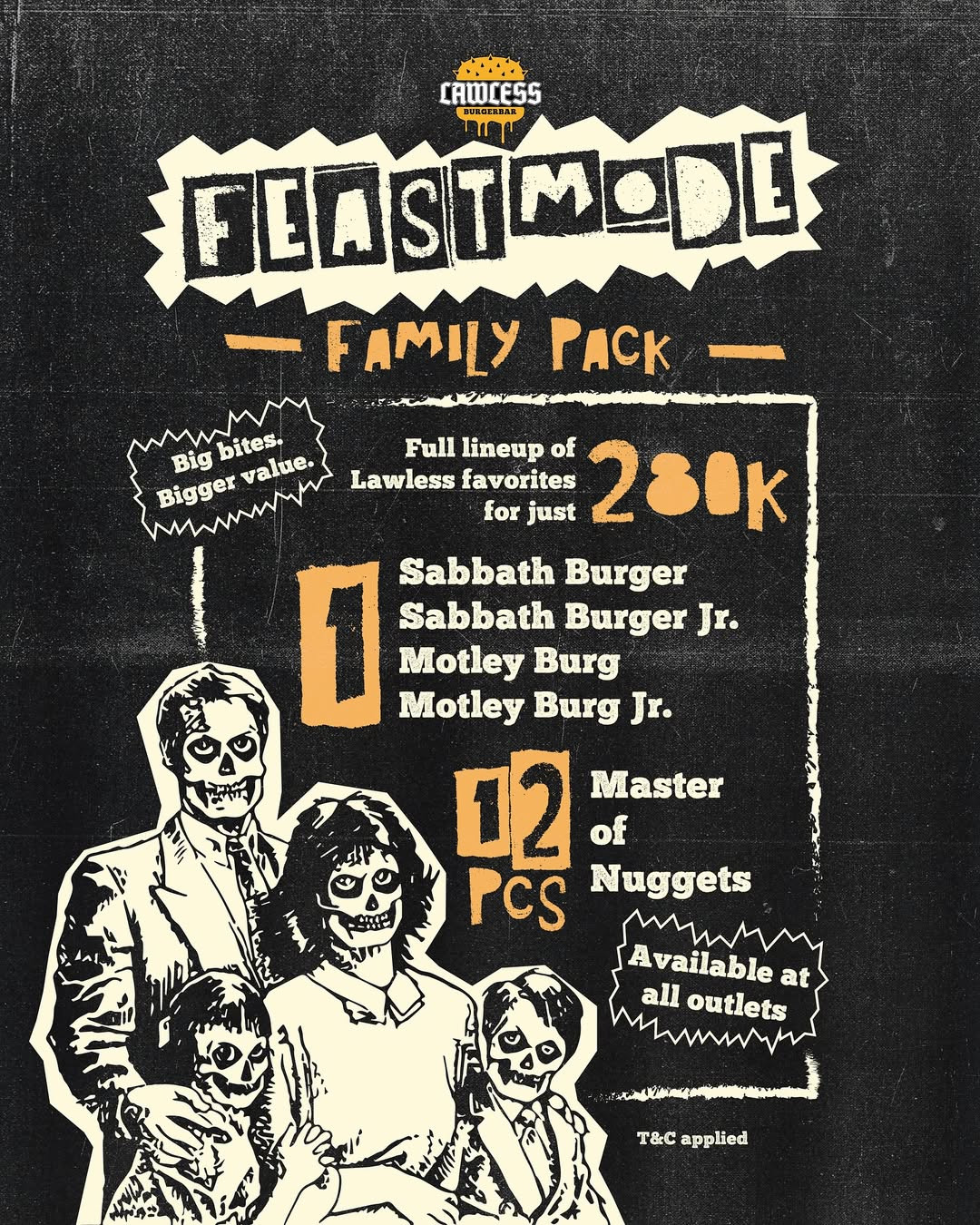 Promo Lawless Burgerbar Family Pack Hanya Rp 280.000 - Image 1