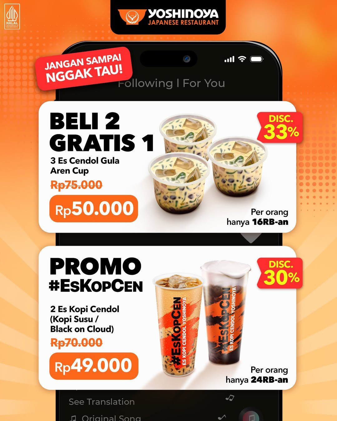 Promo TikTok Yoshinoya Diskon s/d 33% - Image 10