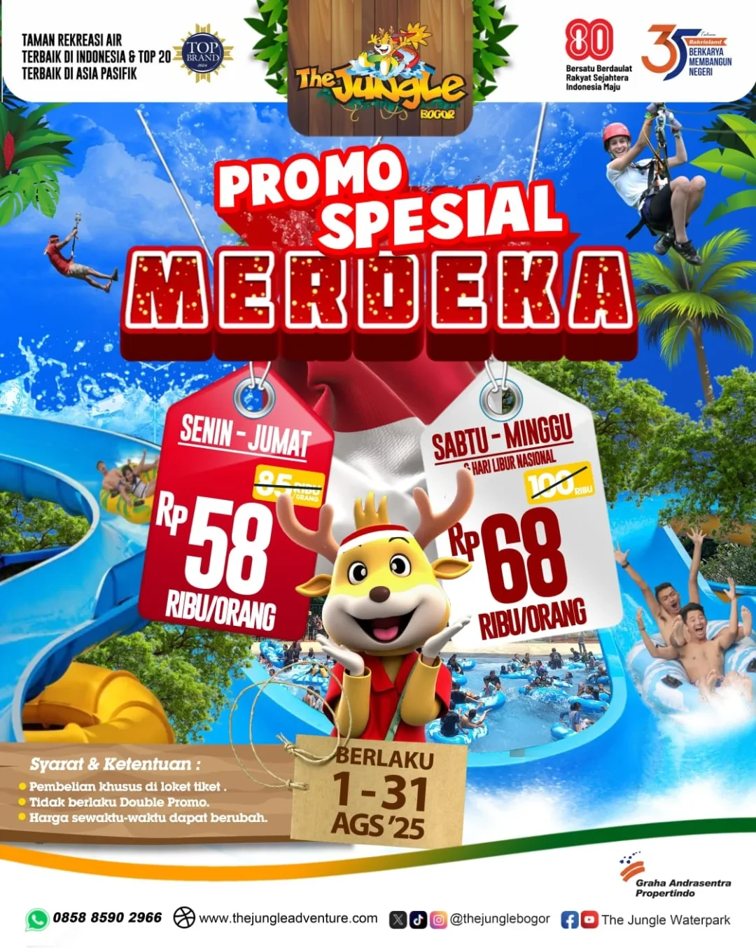 Promo The Jungle Spesial Merdeka Mulai Dari Rp 58K/Orang - Image 2