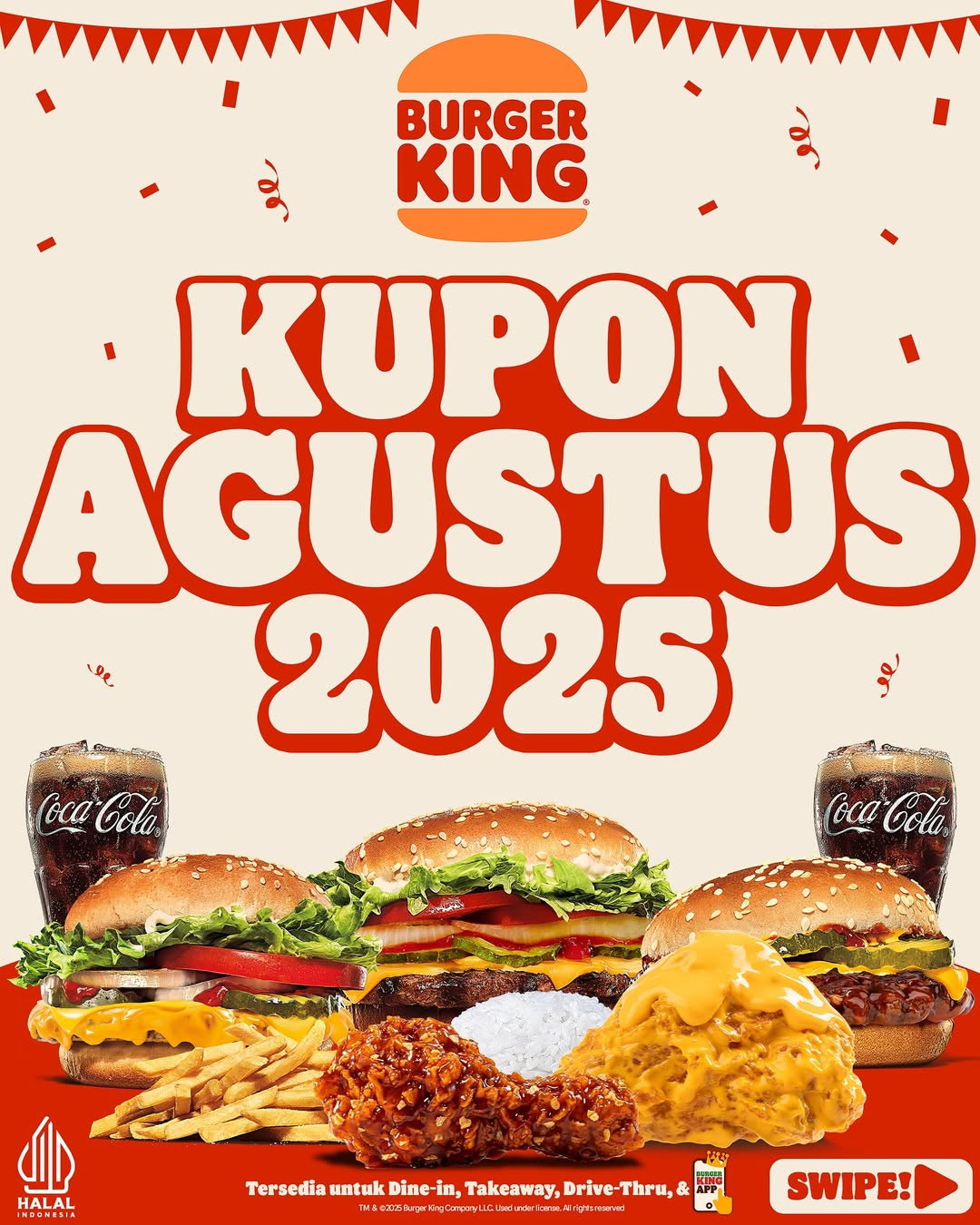 Kupon Burger King Agustus 2025