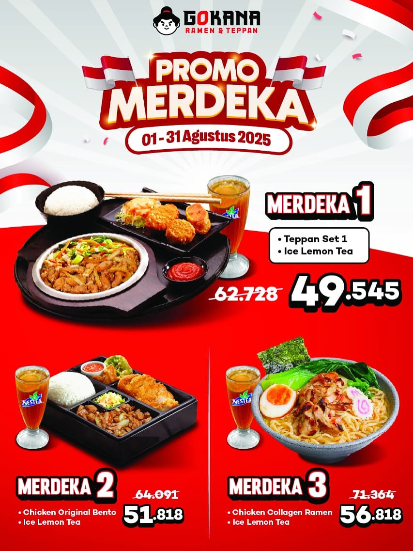 Promo Gokana Merdeka Mulai Dari Rp 49 Ribuan - Image 1