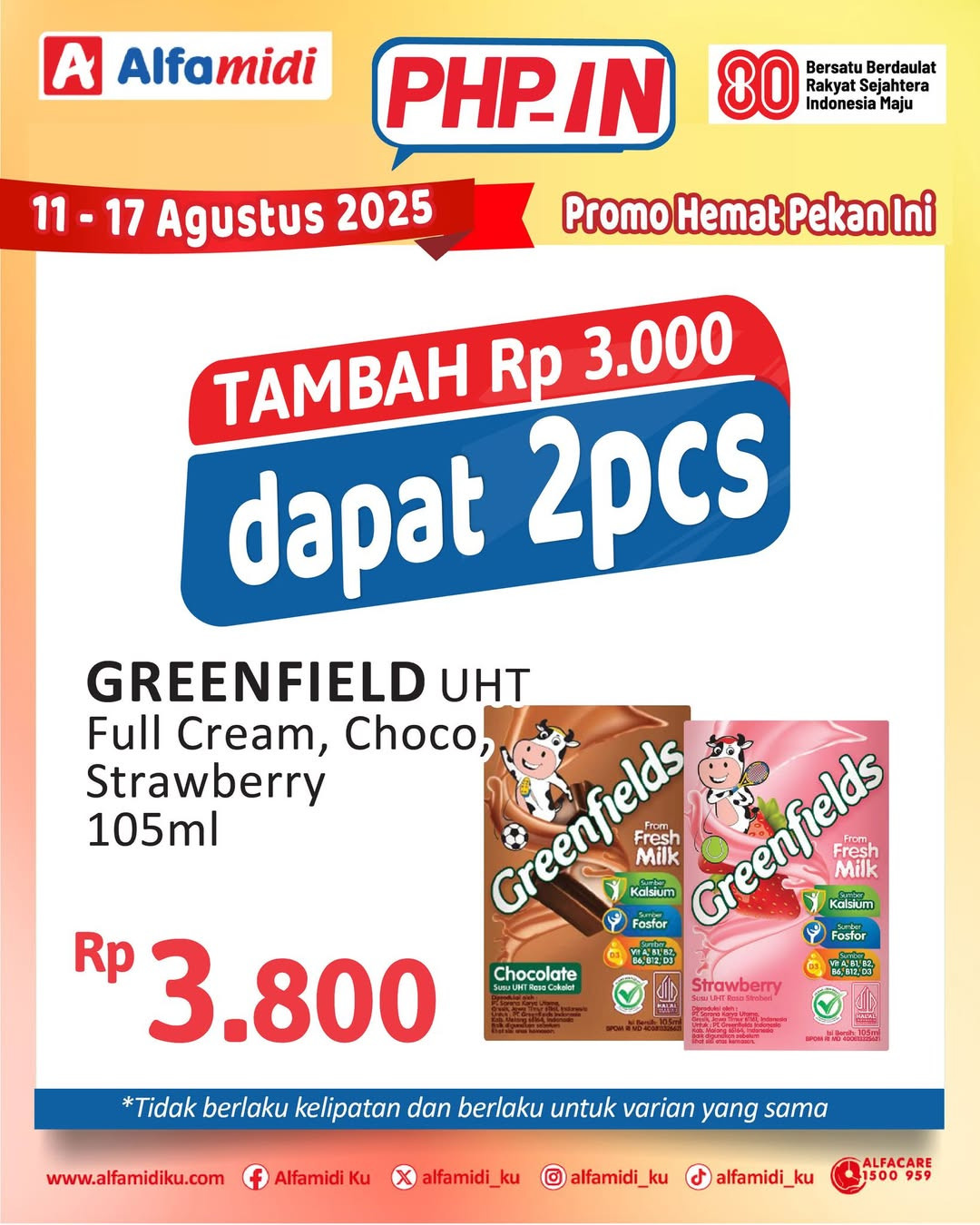 Promo Alfamidi PHPin Periode 11 - 17 Agustus 2025 - Image 1