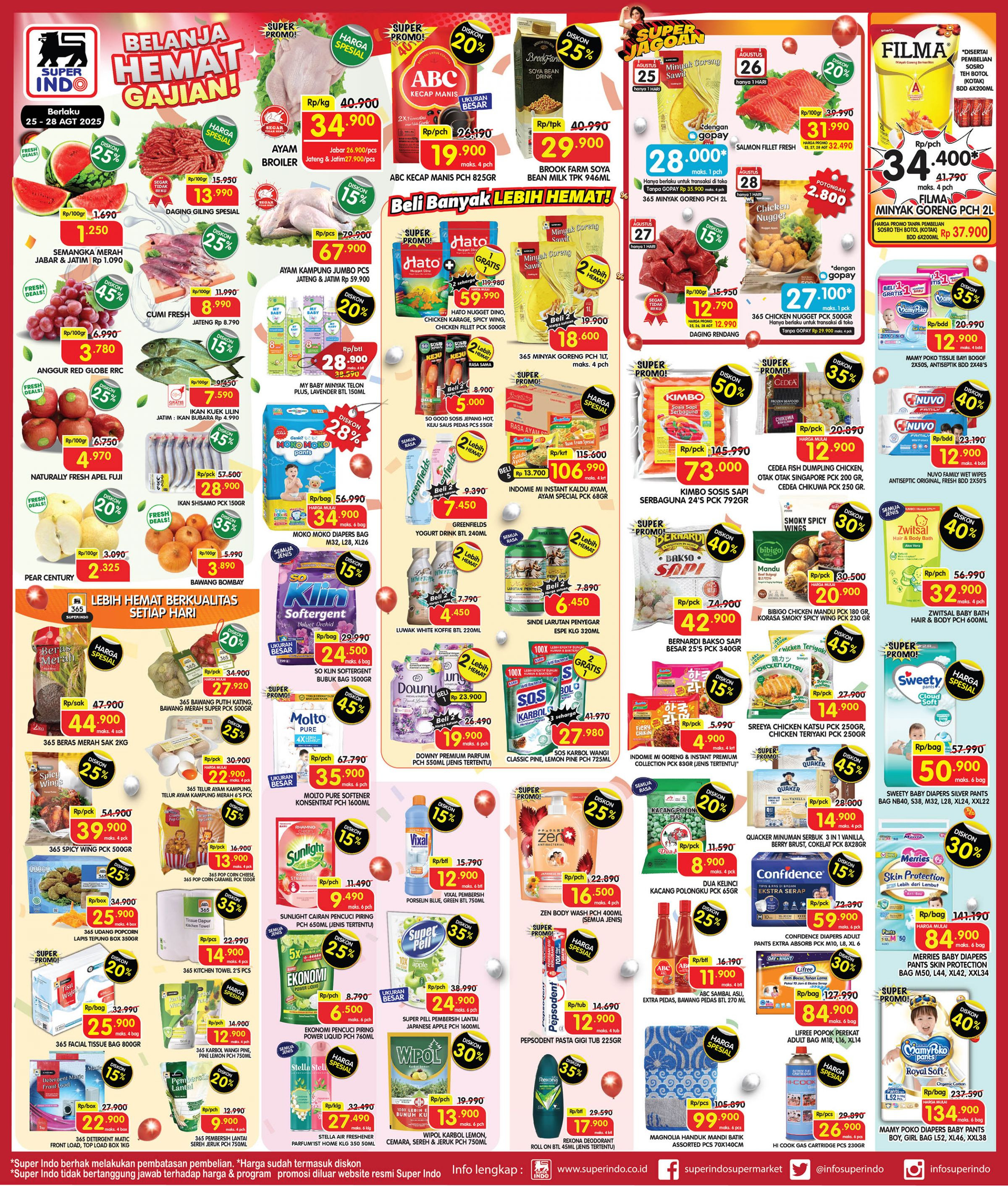 Promo Superindo Periode 25 - 28 Agustus 2025