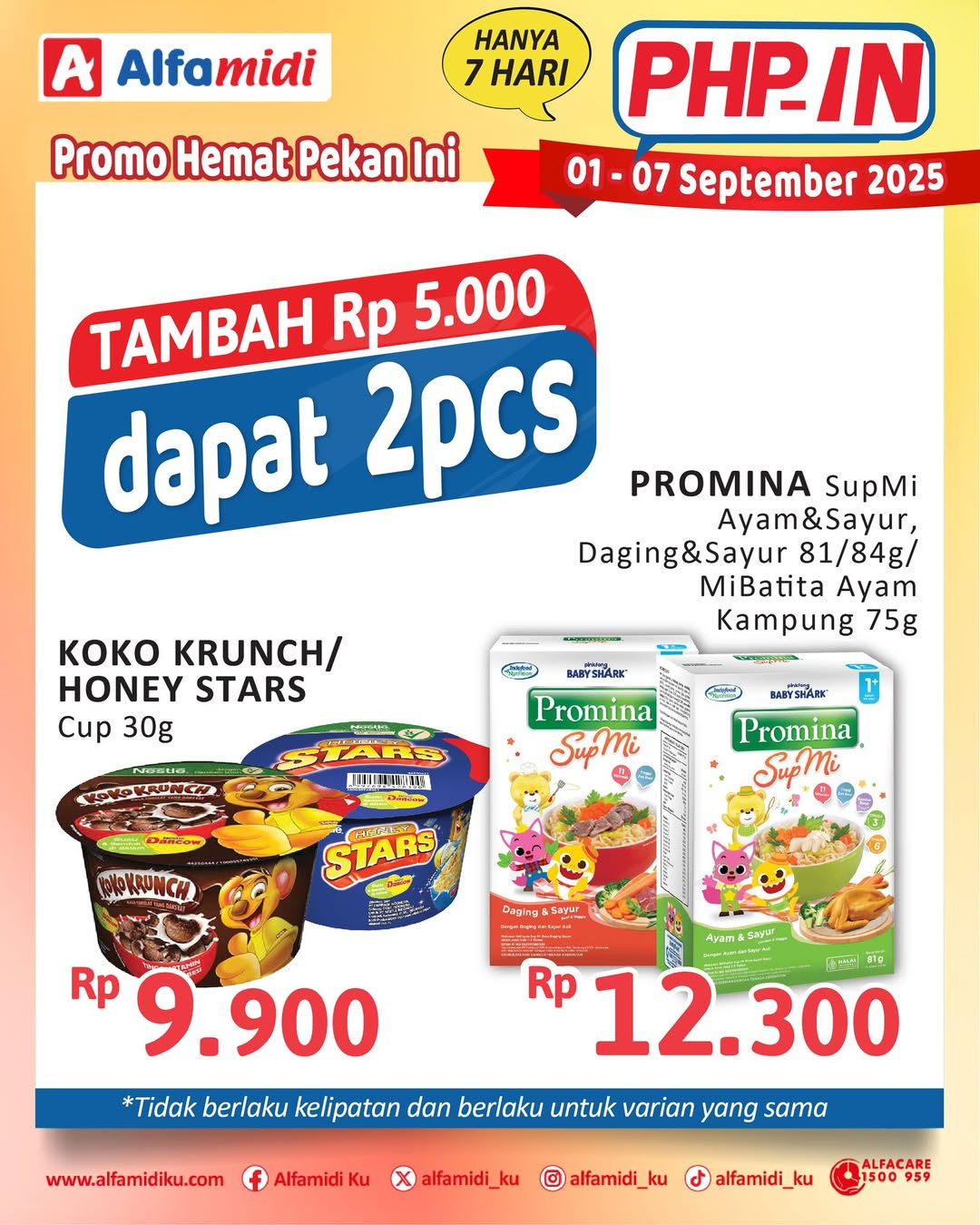 Promo Alfamidi PHPin Periode 1 - 7 September 2025