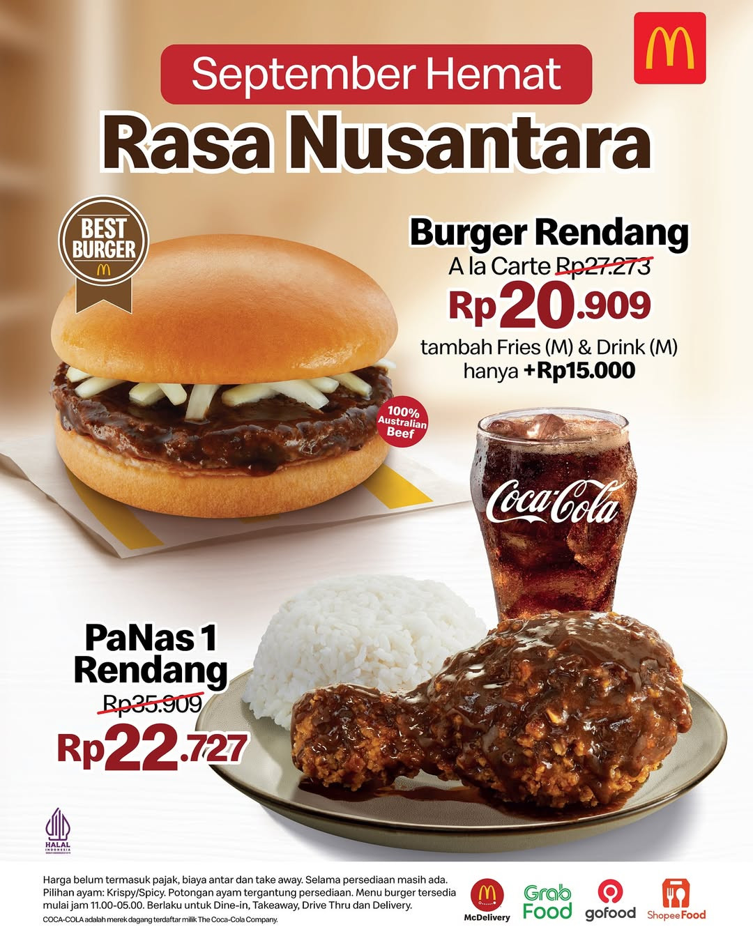 Promo McDonalds Nusantara Mulai Dari Rp 20 Ribuan
