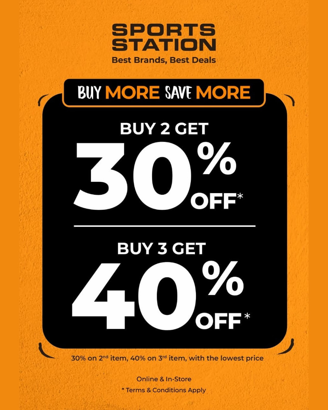 Promo Sports Station Buy More Save More Diskon hingga 40%
