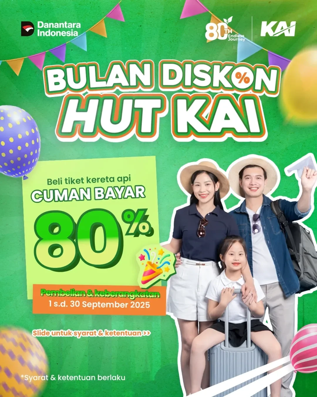 Bulan Diskon HUT KAI Hanya Bayar 80% - Image 2