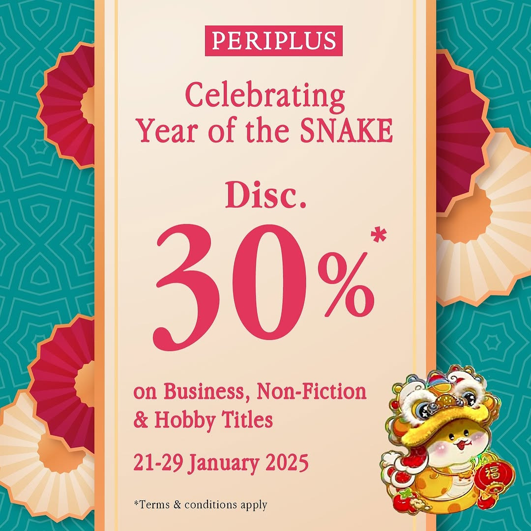 Promo Periplus Diskon 30% Untuk Buku Business, Non-Fiction, dan  Hobby