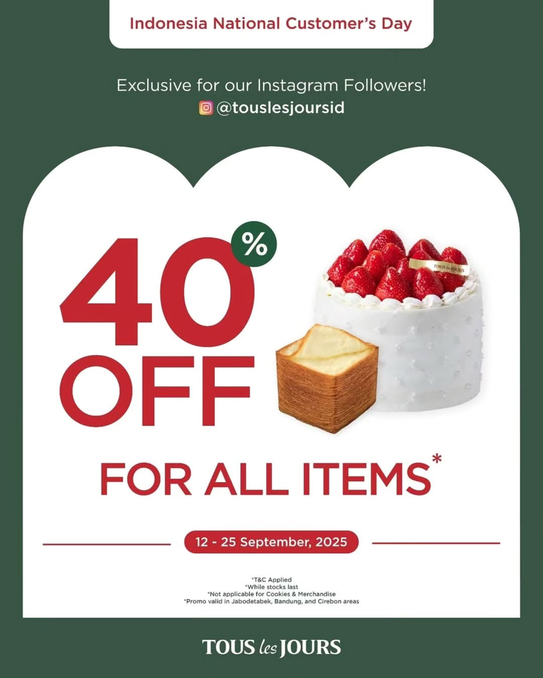 Promo Tous Le Jours Diskon 40% Untuk All Items - Image 2