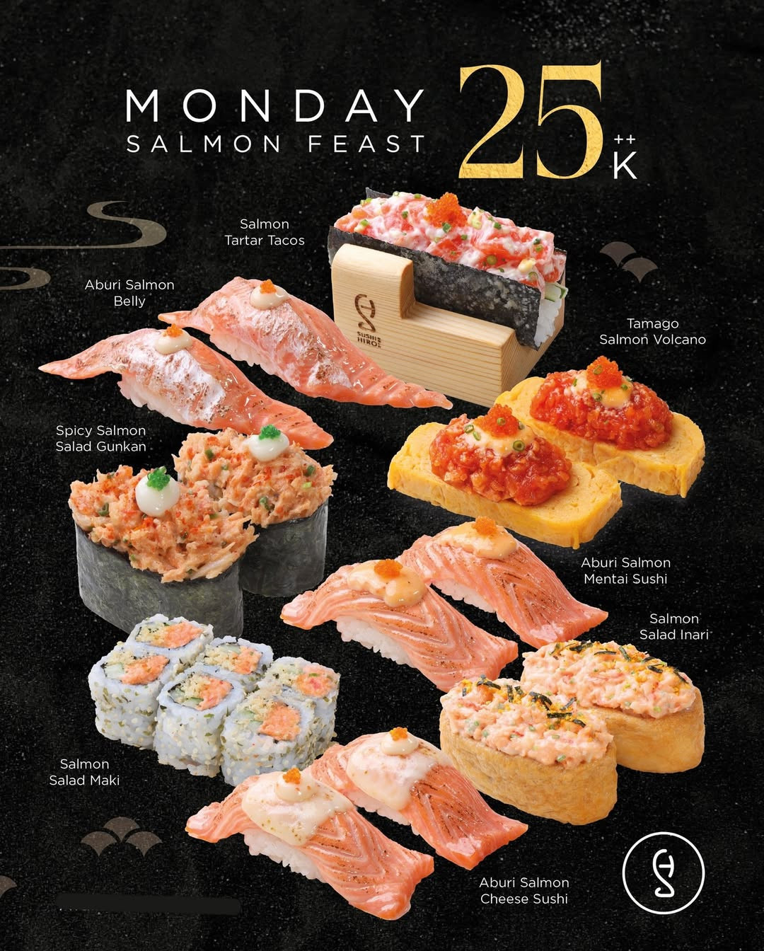 Promo Sushi Hiro Salmon, Tasty, dan Full Feast Mulai Dari Rp 25.000++ - Image 1
