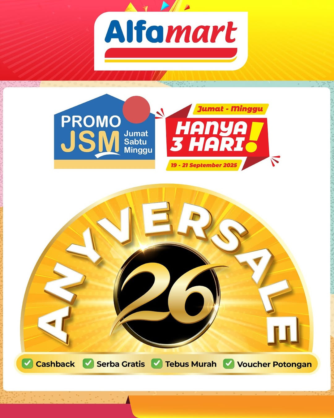 Promo Alfamart JSM Weekend Periode 19 - 21 September 2025