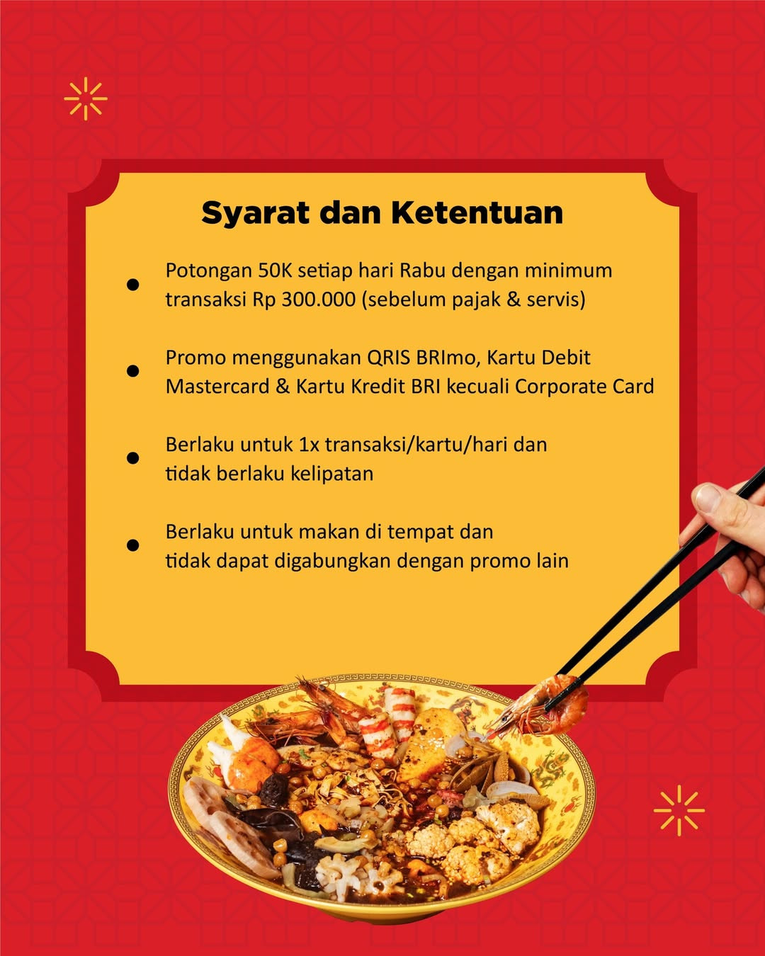 Promo Dragon Hot Pot Rabu Hemat Diskon 50% dengan BRI - Image 4