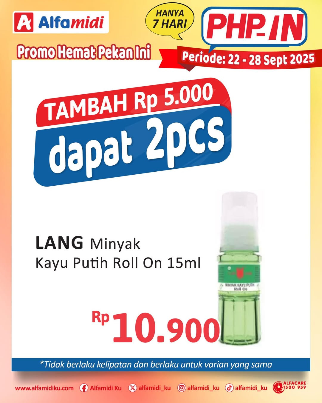 Promo Alfamidi PHPin Periode 22 - 28 September 2025