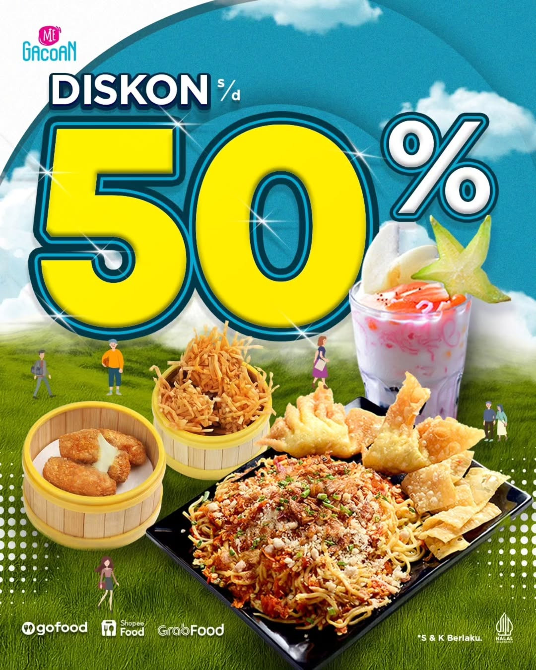 Promo Mie Gacoan Diskon s/d 50%  dengan Gofood, Grabfood, dan Shopeefood - Image 2
