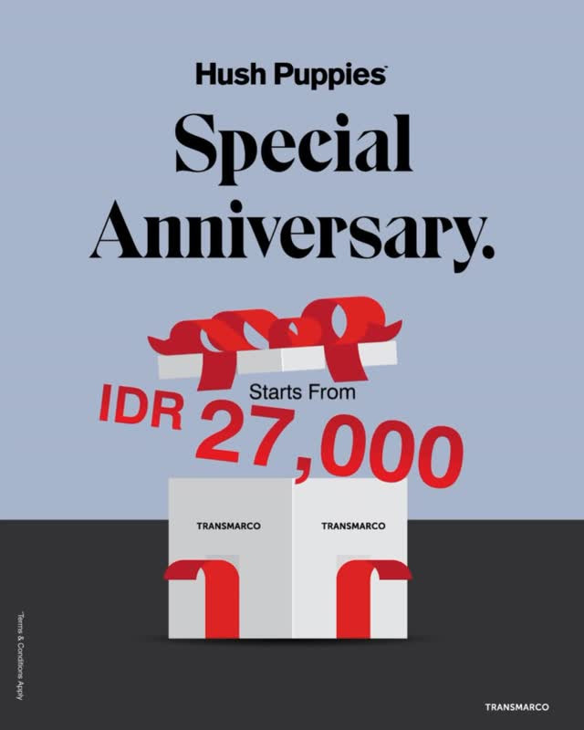 Promo Hush Puppies Special Anniversary Mulai Dari Rp 27.000 - Image 2