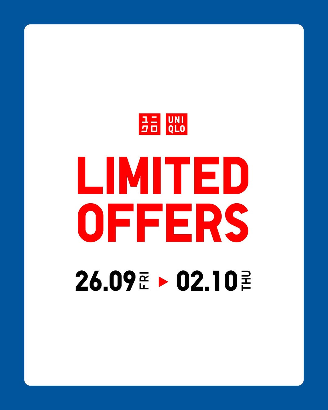 Promo Uniqlo Limited Offers Periode 26 September - 2 Oktober 2025 - Image 2